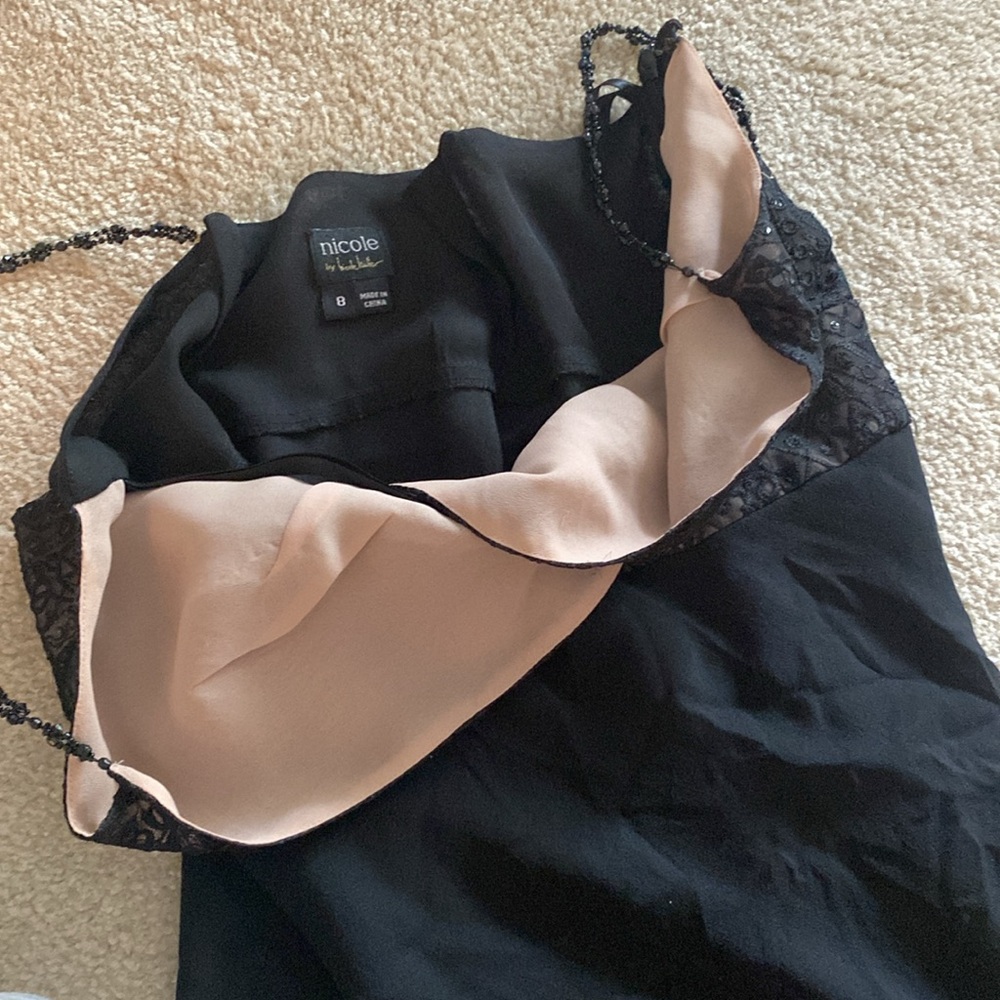Nicole  Miller size  8 100% silk slip dress - Picture 12 of 14